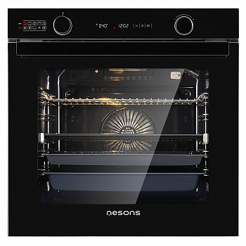 Встраиваемый духовой шкаф Nesons NS-OE60GBL81HRB (черный) Электрический